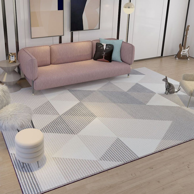 Modern Living Room Rug Multi Color Geometric Printed Indoor Rug Synthetics Non-Slip Backing Pet Friendly Area Carpet Clearhalo 'Area Rug' 'Modern' 'Rugs' Rug' 2300511