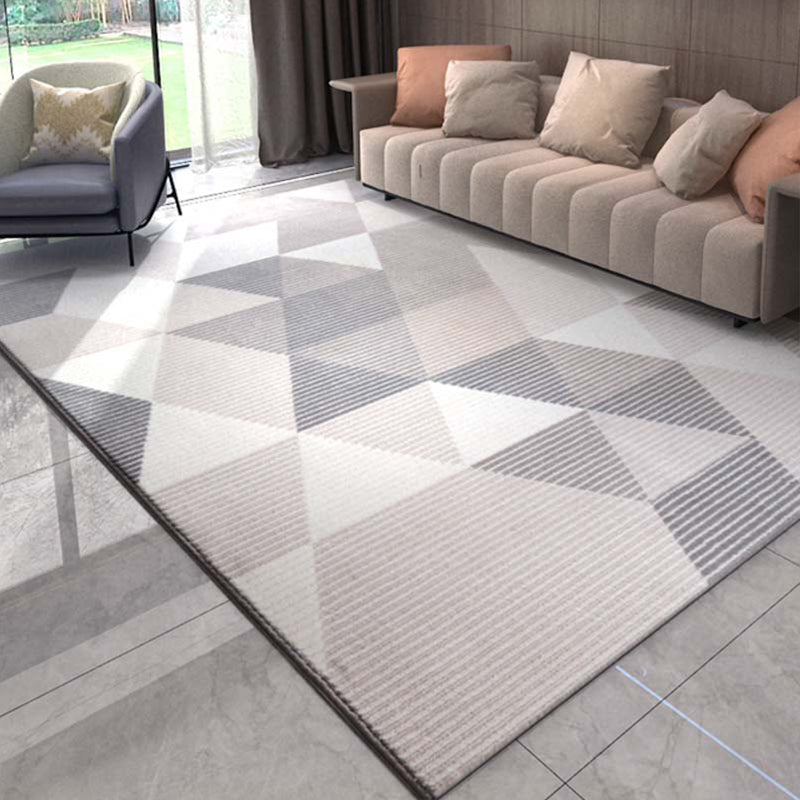 Modern Living Room Rug Multi Color Geometric Printed Indoor Rug Synthetics Non-Slip Backing Pet Friendly Area Carpet Clearhalo 'Area Rug' 'Modern' 'Rugs' Rug' 2300514