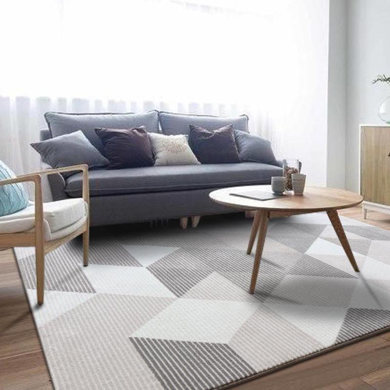 Modern Living Room Rug Multi Color Geometric Printed Indoor Rug Synthetics Non-Slip Backing Pet Friendly Area Carpet Clearhalo 'Area Rug' 'Modern' 'Rugs' Rug' 2300515