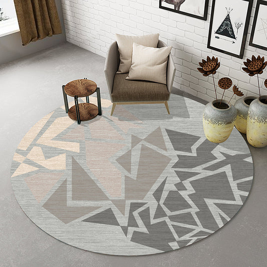 Natural Living Room Rug Multi-Colored Abstract Print Indoor Rug Cotton Blend Easy Care Washable Carpet Clearhalo 'Area Rug' 'Modern' 'Rugs' Rug' 2300623