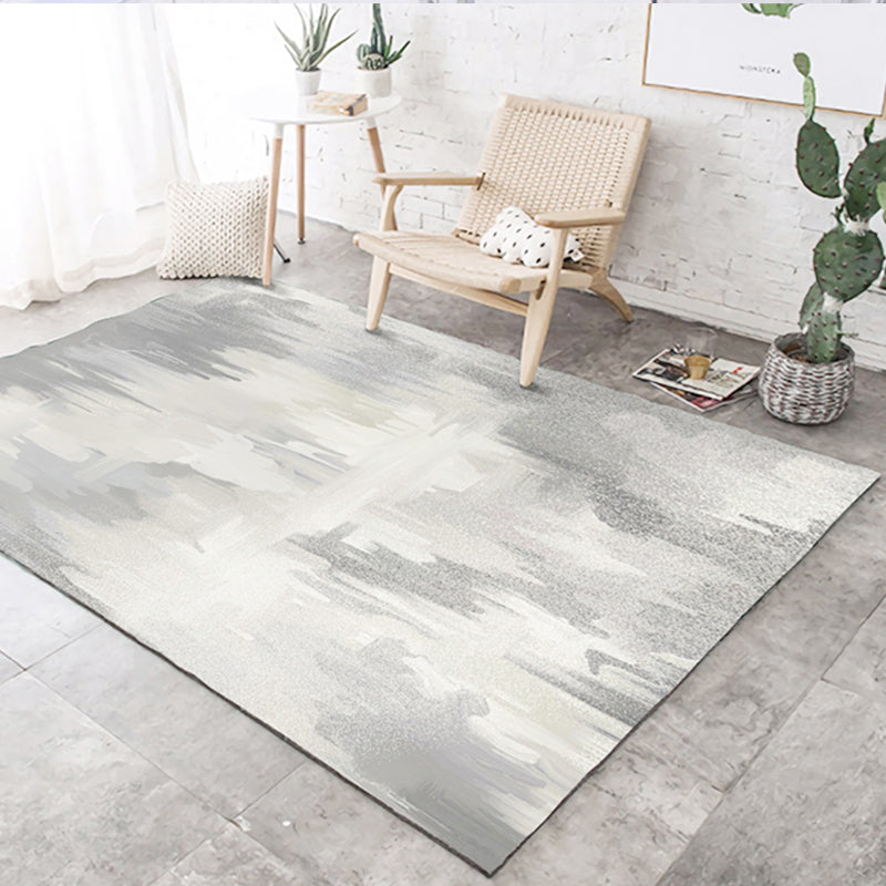 Modern Living Room Rug Multi Colored Abstact Print Indoor Rug Cotton Blend Easy Care Pet Friendly Area Carpet Clearhalo 'Area Rug' 'Modern' 'Rugs' Rug' 2300648