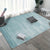 Modern Living Room Rug Multi Colored Abstact Print Indoor Rug Cotton Blend Easy Care Pet Friendly Area Carpet Aqua Clearhalo 'Area Rug' 'Modern' 'Rugs' Rug' 2300658