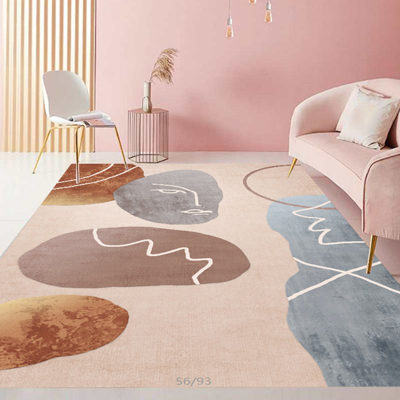 Fancy Color Block Rug Multicolor Cotton Blend Indoor Rug Easy Care Stain-Resistant Washable Area Carpet for Decor Clearhalo 'Area Rug' 'Modern' 'Rugs' Rug' 2300662