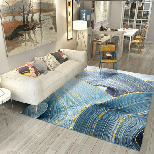 Nordic Parlor Rug Multi Colored Abstract Printed Area Rug Cotton Blend Easy Care Pet Friendly Indoor Rug Clearhalo 'Area Rug' 'Modern' 'Rugs' Rug' 2300670