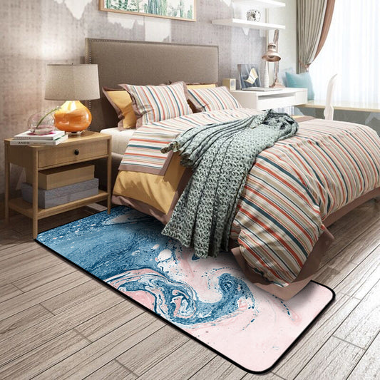 Multi-Colored Modern Rug Polyster Abstract Printed Indoor Rug Non-Slip Backing Pet Friendly Carpet for Bedroom Clearhalo 'Area Rug' 'Modern' 'Rugs' Rug' 2300709