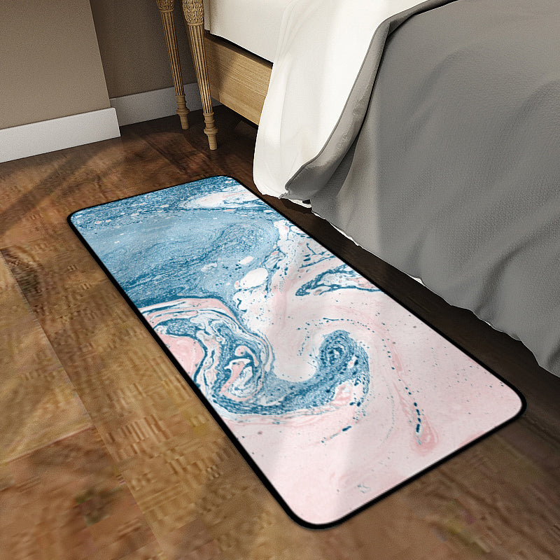 Multi-Colored Modern Rug Polyster Abstract Printed Indoor Rug Non-Slip Backing Pet Friendly Carpet for Bedroom Clearhalo 'Area Rug' 'Modern' 'Rugs' Rug' 2300710