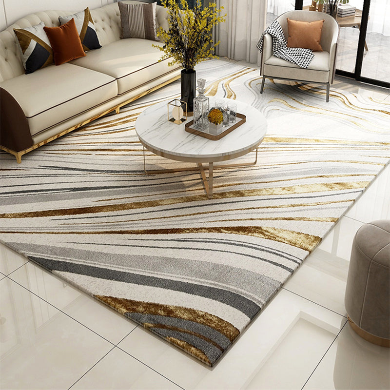 Multi Colored Calming Rug Polypropylene Abstract Pattern Indoor Rug Easy Care Stain-Resistant Carpet for Living Room Clearhalo 'Area Rug' 'Modern' 'Rugs' Rug' 2300721