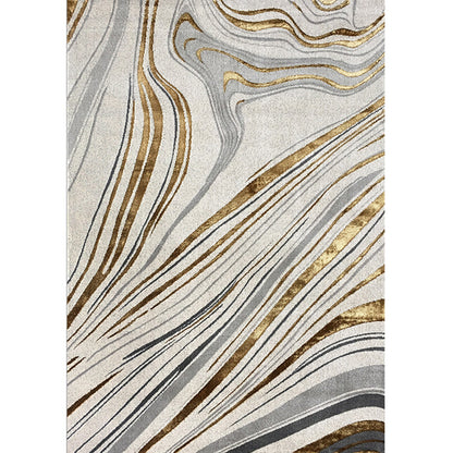 Multi Colored Calming Rug Polypropylene Abstract Pattern Indoor Rug Easy Care Stain-Resistant Carpet for Living Room Gray-Khaki Clearhalo 'Area Rug' 'Modern' 'Rugs' Rug' 2300725