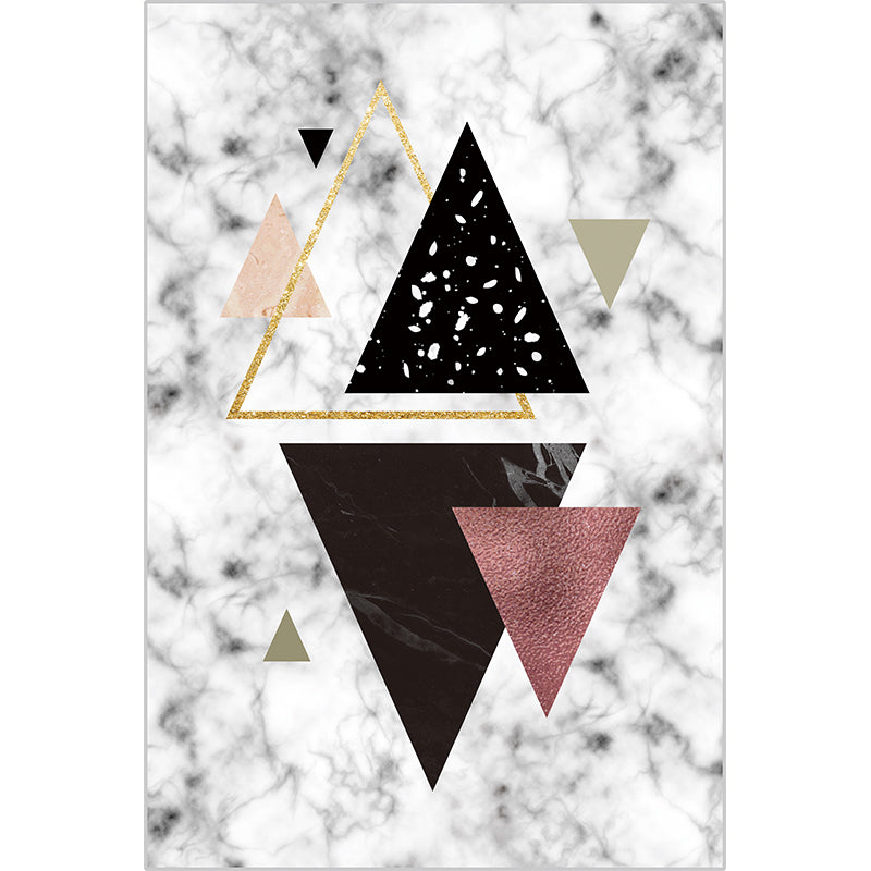 Multicolored Geometric Rug Cotton Blend Contemporary Indoor Rug Easy Care Pet Friendly Carpet for Decoration Clearhalo &#39;Area Rug&#39; &#39;Modern&#39; &#39;Rugs&#39; Rug&#39; 2300750