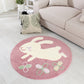 Calming Bedroom Rug Multi Colored Cartoon Printed Area Carpet Polypropylene Easy Care Machine Washable Indoor Rug Pink 2'11" x 2'11" Clearhalo 'Area Rug' 'Rug' 2300782