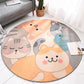 Relaxing Kids Room Rug Multi Colored Cartoon Print Indoor Rug Lamb Wool Non-Slip Backing Pet Friendly Area Carpet Yellow-Red Clearhalo 'Area Rug' 'Rug' 2300838