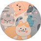 Relaxing Kids Room Rug Multi Colored Cartoon Print Indoor Rug Lamb Wool Non-Slip Backing Pet Friendly Area Carpet Clearhalo 'Area Rug' 'Rug' 2300842