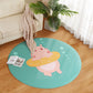 Cute Childrens Room Rug Multi Colored Cartoon Pattern Indoor Rug PVC Stain-Resistant Machine Washable Carpet Green Clearhalo 'Area Rug' 'Rug' 2300846