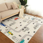 Minimalist Childrens Rug Multi Colored Cartoon Animal Indoor Rug Polypropylene Non-Slip Backing Easy Care Carpet Beige Clearhalo 'Area Rug' 'Rug' 2300857
