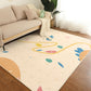 Minimalist Childrens Rug Multi Colored Cartoon Animal Indoor Rug Polypropylene Non-Slip Backing Easy Care Carpet Beige Clearhalo 'Area Rug' 'Rug' 2300865