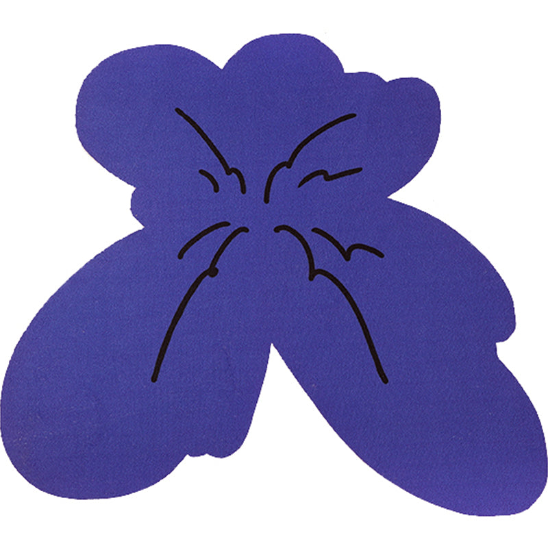 Novelty Shape Plant Rug Multi Colored Fancy Area Rug Polypropylene Non-Slip Backing Stain-Resistant Area Carpet for Room Purplish Blue Clearhalo 'Area Rug' 'Rug' 2300912