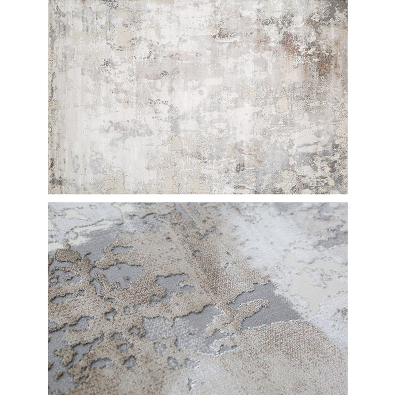 Industrial Living Room Rug Multi Colored Abstract Printed Indoor Rug Polyster Easy Care Pet Friendly Area Carpet Light Gray Clearhalo 'Area Rug' 'Rug' 2301055