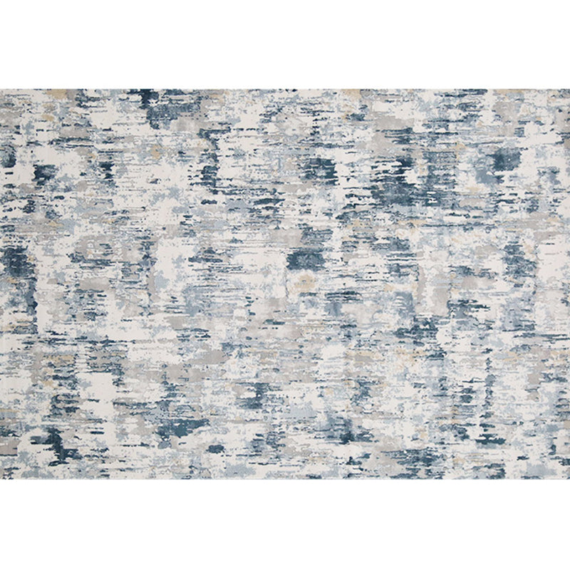 Cyberpunk Living Room Rug Multi Colored Abstract Patterned Area Carpet Polyster Easy Care Pet Friendly Indoor Rug Gray-Blue Clearhalo 'Area Rug' 'Rug' 2301078