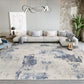 Modern Parlor Rug Multi Colored Abstract Printed Area Rug Cotton Blend Stain-Resistant Easy Care Indoor Rug Dark Blue-Gray Clearhalo 'Area Rug' 'Rug' 2301084