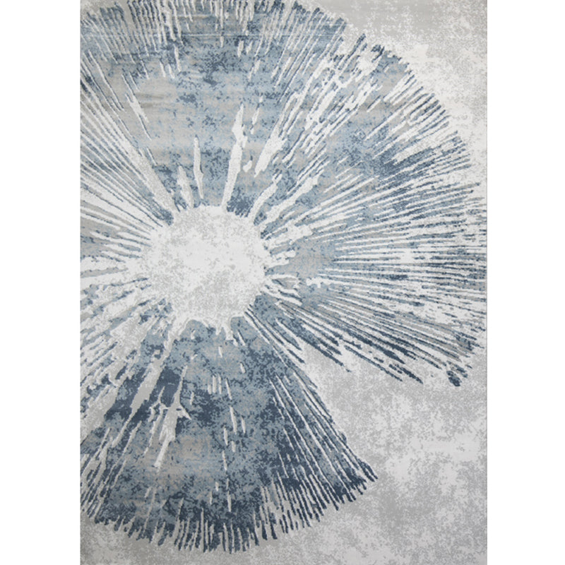 Formal Abstract Pattern Rug Multi Color Cotton Blend Indoor Rug Non-Slip Backing Pet Friendly Area Carpet for Living Room Dark Blue-Gray Clearhalo 'Area Rug' 'Rug' 2301099