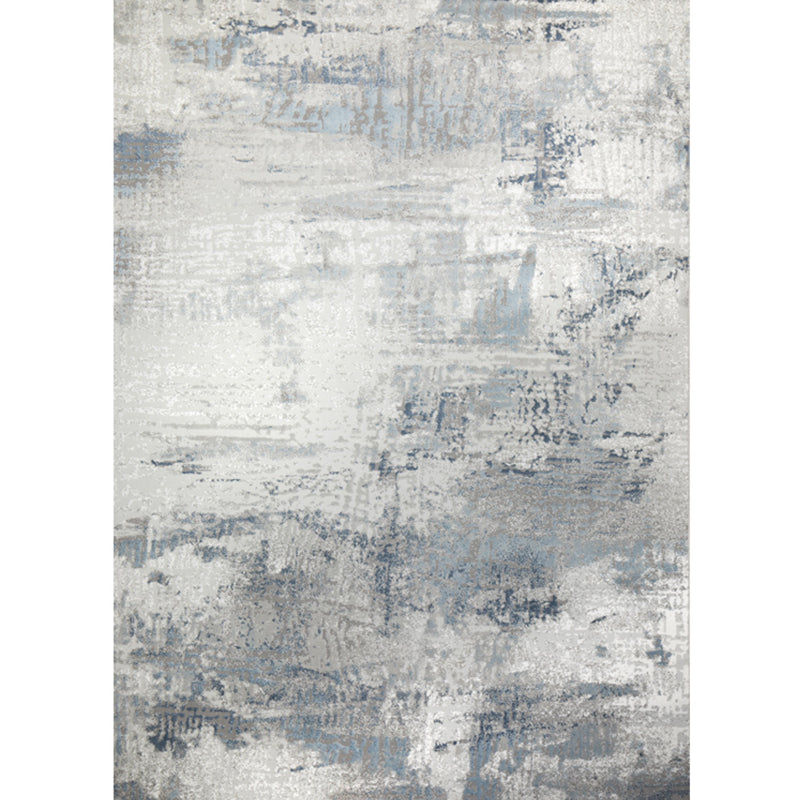 Formal Abstract Pattern Rug Multi Color Cotton Blend Indoor Rug Non-Slip Backing Pet Friendly Area Carpet for Living Room Grey Clearhalo 'Area Rug' 'Rug' 2301106