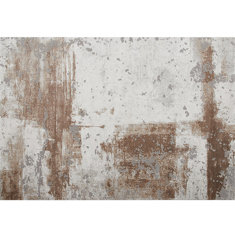Chinese Style Abstract Print Rug Multi Colored Cotton Blend Carpet Non-Slip Backing Stain-Resistant Indoor Rug for Parlor Red Brown Clearhalo 'Area Rug' 'Rug' 2301113