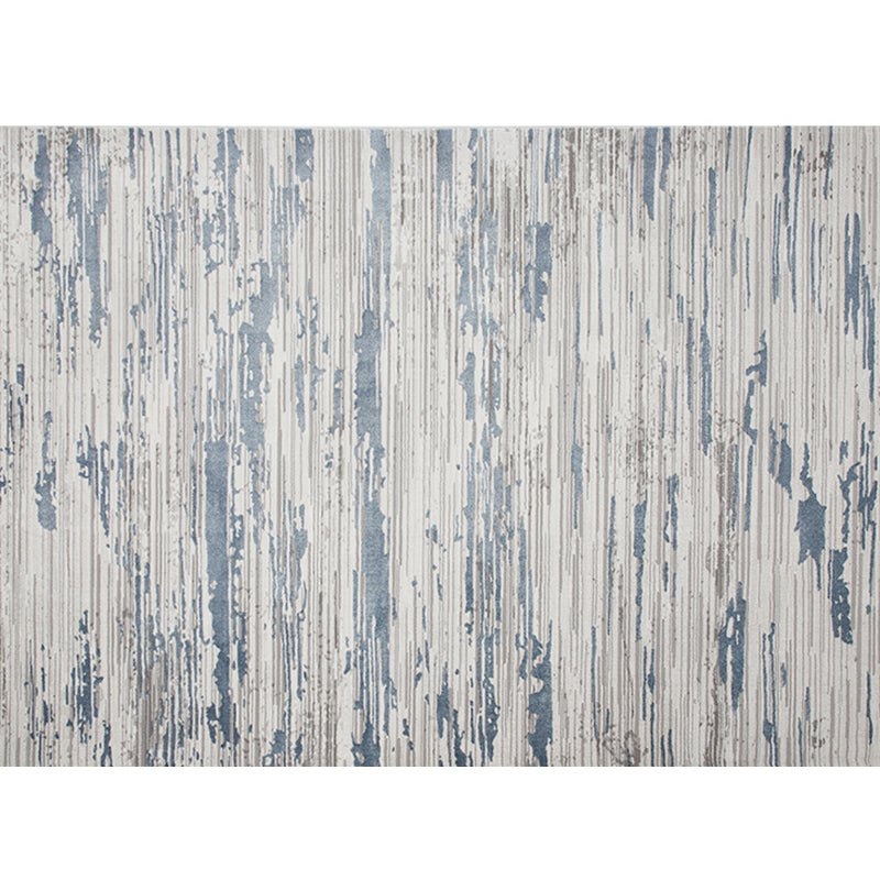 Chinese Style Abstract Print Rug Multi Colored Cotton Blend Carpet Non-Slip Backing Stain-Resistant Indoor Rug for Parlor Dark Blue-Gray Clearhalo 'Area Rug' 'Rug' 2301115