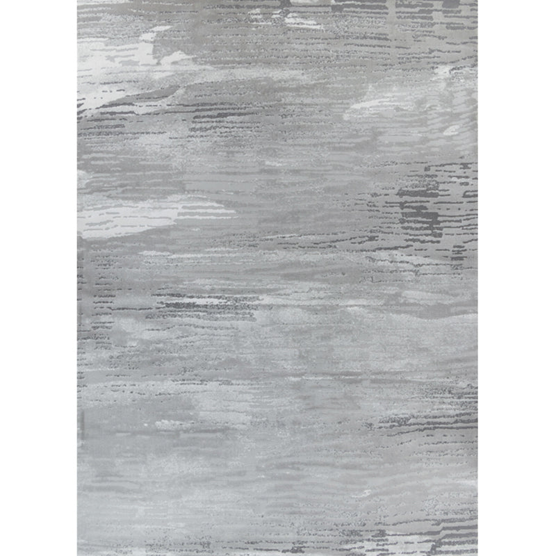 Glam Living Room Rug Multi Colored Abstract Printed Indoor Rug Cotton Blend Anti-Slip Pet Friendly Area Carpet Light Gray-White Clearhalo 'Area Rug' 'Rug' 2301190
