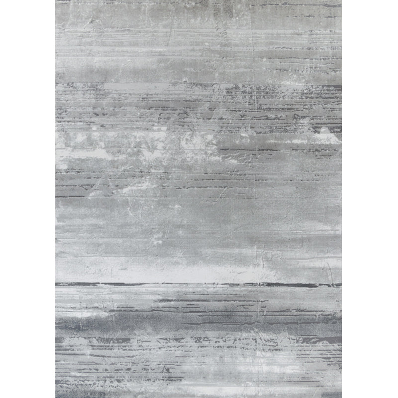 Glam Living Room Rug Multi Colored Abstract Printed Indoor Rug Cotton Blend Anti-Slip Pet Friendly Area Carpet Gray-White Clearhalo 'Area Rug' 'Rug' 2301193