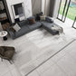 Multi Colored Abstract Print Rug Polyster Nordic Area Carpet Non-Slip Easy Care Pet Friendly Indoor Rug for Living Room Taupe Clearhalo 'Area Rug' 'Rug' 2301199