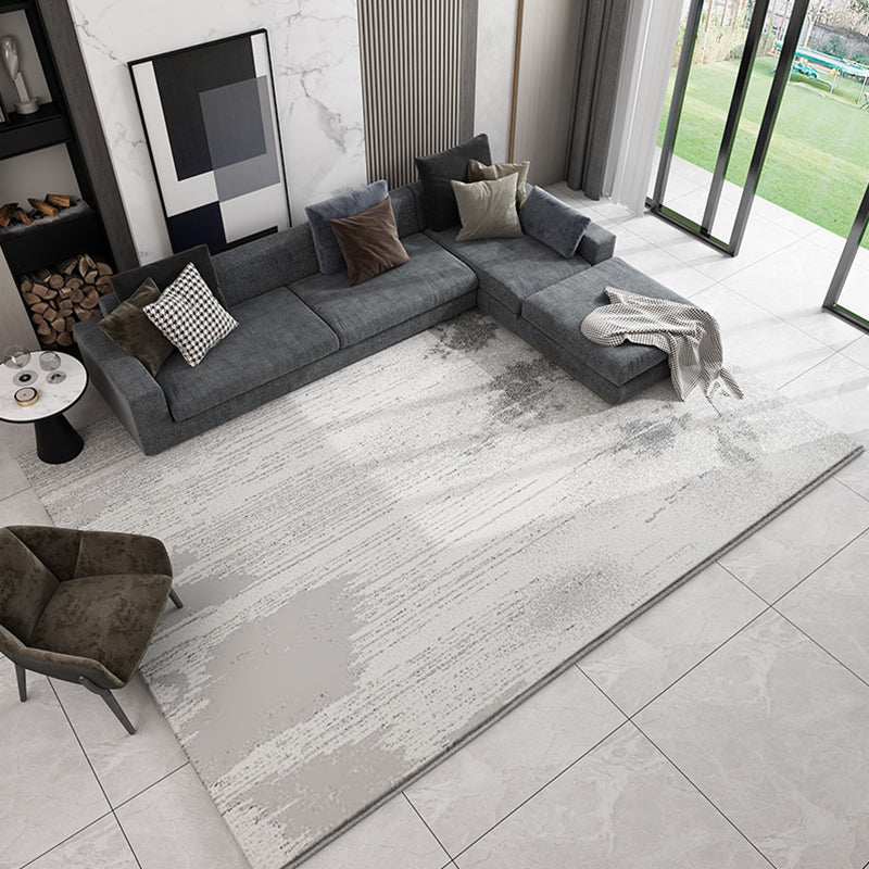 Multi Colored Abstract Print Rug Polyster Nordic Area Carpet Non-Slip Easy Care Pet Friendly Indoor Rug for Living Room Taupe Clearhalo 'Area Rug' 'Rug' 2301199
