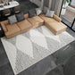 Multi Colored Abstract Print Rug Polyster Nordic Area Carpet Non-Slip Easy Care Pet Friendly Indoor Rug for Living Room Dark Gray-White Clearhalo 'Area Rug' 'Rug' 2301206