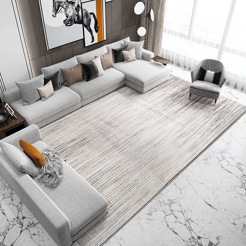 Multi Colored Abstract Print Rug Polyster Nordic Area Carpet Non-Slip Easy Care Pet Friendly Indoor Rug for Living Room Light Gray Clearhalo 'Area Rug' 'Rug' 2301211