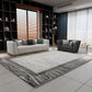Multi Color Abstract Printed Rug Cotton Blend Nordic Indoor Rug Anti-Slip Backing Pet Friendly Area Carpet for Parlor Gray-White Clearhalo 'Area Rug' 'Rug' 2301232