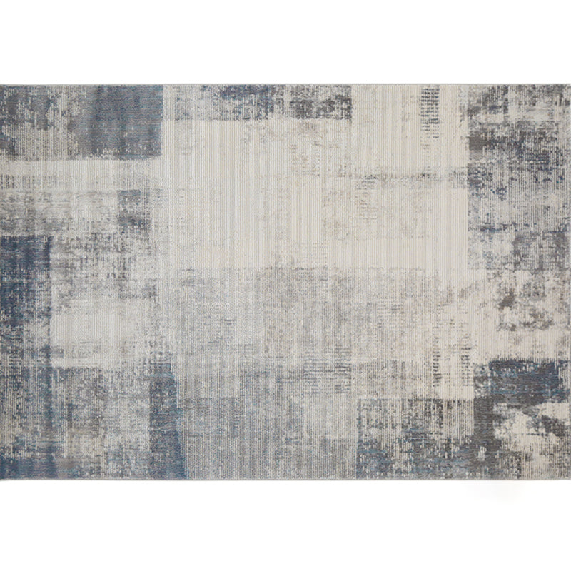 Nordic Living Room Rug Multi Colored Abstract Printed Indoor Rug Polyster Non-Slip Backing Pet Friendly Area Carpet Silver Gray Clearhalo 'Area Rug' 'Rug' 2301261