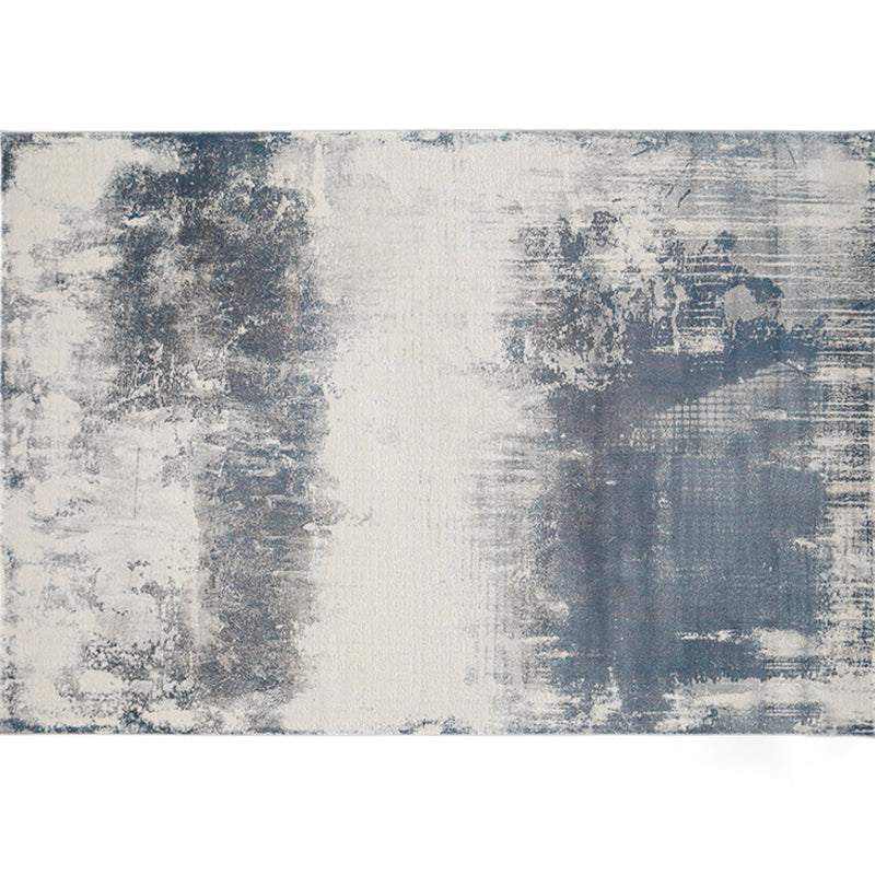 Nordic Living Room Rug Multi Colored Abstract Printed Indoor Rug Polyster Non-Slip Backing Pet Friendly Area Carpet Gray-Blue Clearhalo 'Area Rug' 'Rug' 2301262