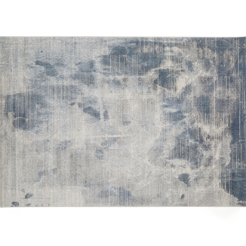 Nordic Living Room Rug Multi Colored Abstract Printed Indoor Rug Polyster Non-Slip Backing Pet Friendly Area Carpet Gray Blue Clearhalo 'Area Rug' 'Rug' 2301266