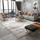Formal Abstract Print Rug Multi Color Cotton Blend Area Carpet Non-Slip Backing Machine Washable Indoor Rug for Living Room Gray-Khaki 6'7" x 9'6" Clearhalo 'Area Rug' 'Rug' 2301305