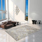 Contemporary Living Room Rug Multi Colored Abstract Printed Indoor Rug Non-Slip Backing Pet Friendly Carpet Light Gray-Black Clearhalo 'Area Rug' 'Rug' 2301329