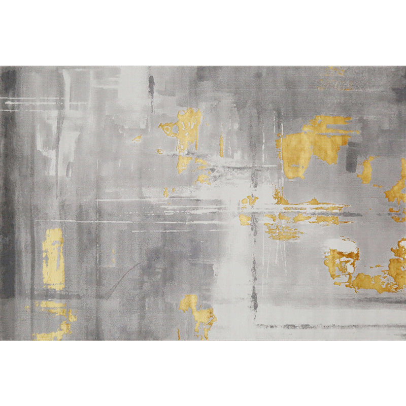 Nordic Abstract Pattern Rug Multi Color Polypropylene Indoor Rug Easy Care Pet Friendly Area Carpet for Living Room Gray-Yellow Clearhalo 'Area Rug' 'Rug' 2301376