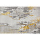 Nordic Abstract Pattern Rug Multi Color Polypropylene Indoor Rug Easy Care Pet Friendly Area Carpet for Living Room Dark Gray-Yellow Clearhalo 'Area Rug' 'Rug' 2301381