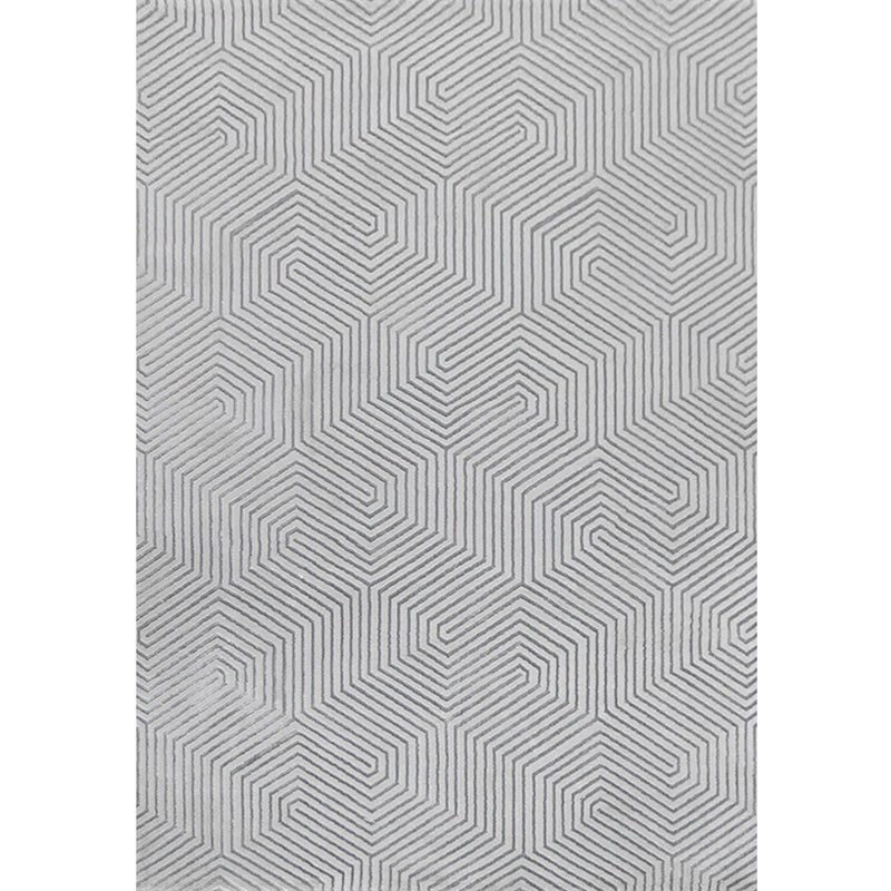Industrial Living Room Rug Multi Color Abstract Printed Area Carpet Polyster Easy Care Pet Friendly Washable Rug Grey Clearhalo 'Area Rug' 'Rug' 2301390