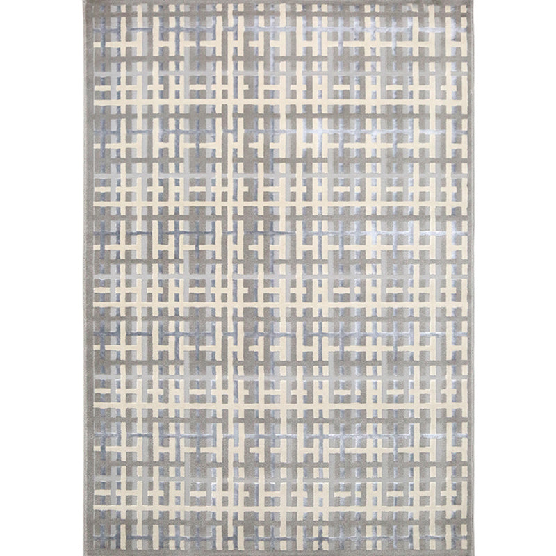 Industrial Living Room Rug Multi Color Abstract Printed Area Carpet Polyster Easy Care Pet Friendly Washable Rug Light Gray-White Clearhalo 'Area Rug' 'Rug' 2301391
