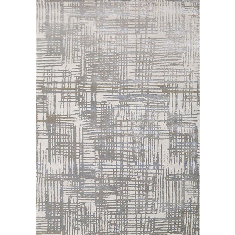 Industrial Living Room Rug Multi Color Abstract Printed Area Carpet Polyster Easy Care Pet Friendly Washable Rug Dark Gray-White Clearhalo 'Area Rug' 'Rug' 2301400