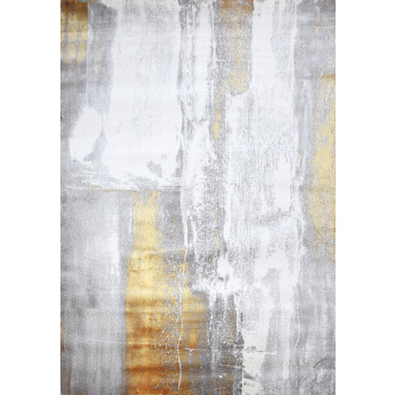 Industrial Abstract Printed Rug Multi Colored Polyster Area Carpet Anti-Slip Backing Pet Friendly Indoor Rug for Living Room Dark Gray-White Clearhalo 'Area Rug' 'Rug' 2301409