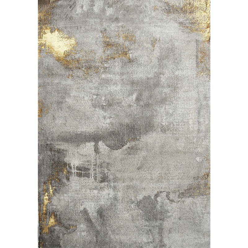 Industrial Abstract Printed Rug Multi Colored Polyster Area Carpet Anti-Slip Backing Pet Friendly Indoor Rug for Living Room Light Gray-White Clearhalo 'Area Rug' 'Rug' 2301412