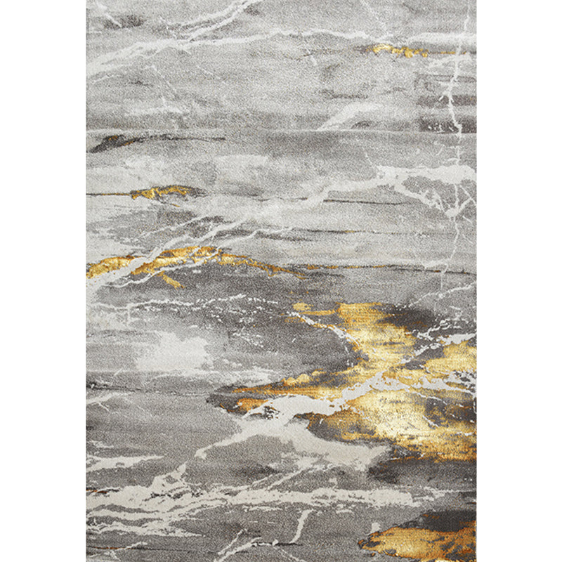 Industrial Abstract Printed Rug Multi Colored Polyster Area Carpet Anti-Slip Backing Pet Friendly Indoor Rug for Living Room Light Gray-Yellow Clearhalo 'Area Rug' 'Rug' 2301413