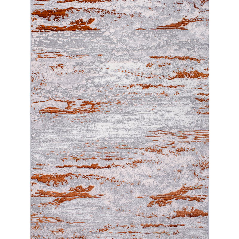 Nordic Living Room Rug Multi Colored Abstract Printed Indoor Rug Cotton Blend Anti-Slip Backing Pet Friendly Carpet Red Brown 5'3" x 7'7" Clearhalo 'Area Rug' 'Rug' 2301420