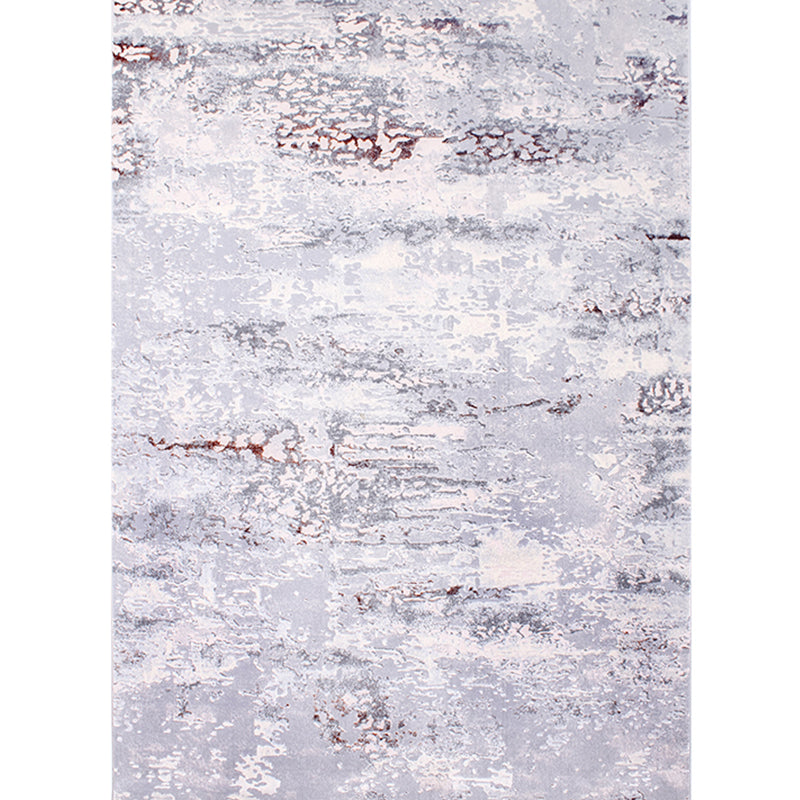 Nordic Living Room Rug Multi Colored Abstract Printed Indoor Rug Cotton Blend Anti-Slip Backing Pet Friendly Carpet Light Gray Clearhalo 'Area Rug' 'Rug' 2301428