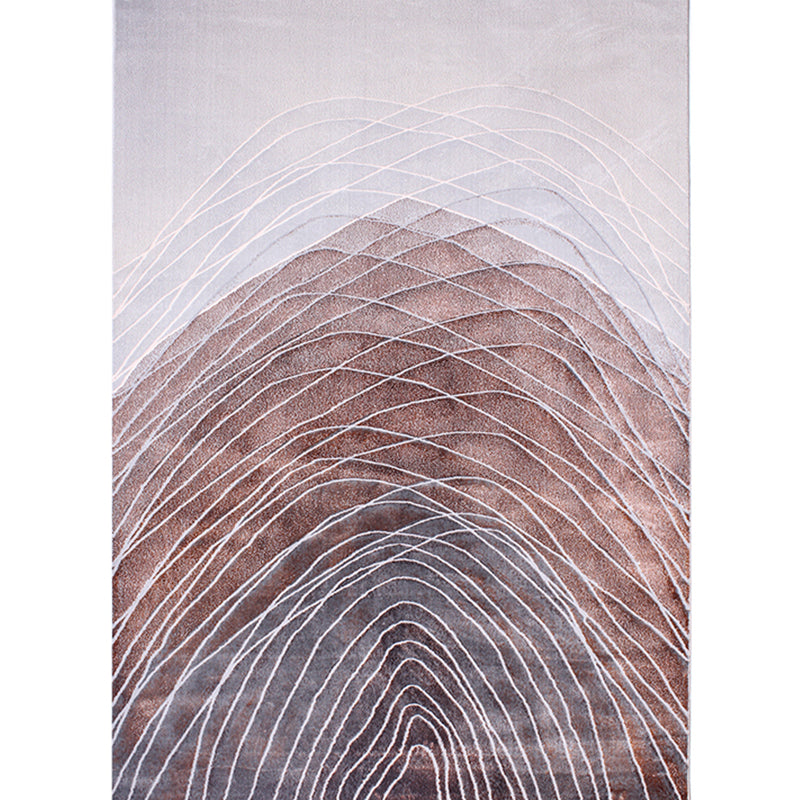 Nordic Living Room Rug Multi Colored Abstract Printed Indoor Rug Cotton Blend Anti-Slip Backing Pet Friendly Carpet Gray-Red Clearhalo 'Area Rug' 'Rug' 2301430